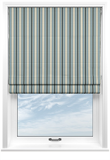 The British Stripe Co. Charles, Polzeath No.1 - Roman Blind